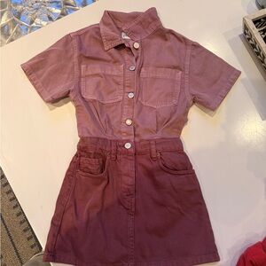 Zara Mauve Kids Casual Dress